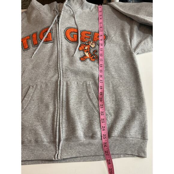 Disneyland Resort Full Zip Hoodie XL Gray Sweatshirt Unisex Adult Tigger Exc - Picture 4 of 8
